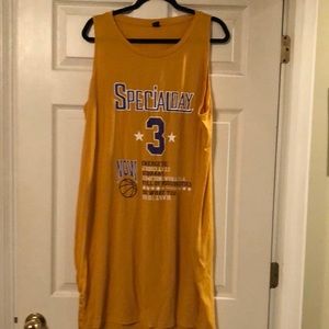 Shein yellow/purple lounge tank